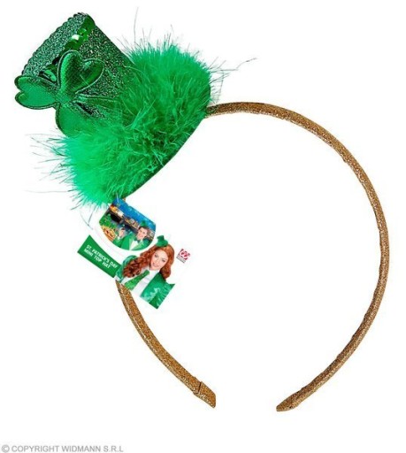 GREEN CLOVER MINI HAT BAND