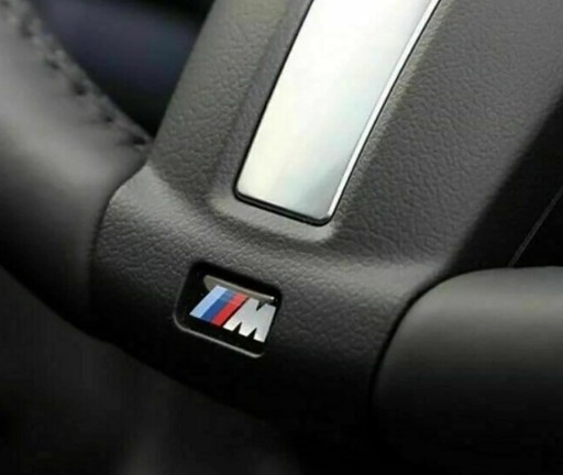 Nálepka BMW M-Power 3D, logo odznak na ráfikoch, volant 17x9 chróm 1 ks.