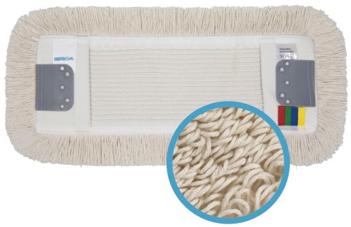 PROFESIONÁLNY MOP PLOCHÝ BAVLNENÝ 40 CM TKANÝ DUO UŠI + VRSTKY