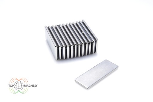 Neodymový tanierový magnet MPŁ 40x15x2 N38