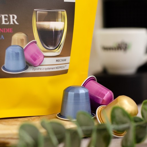 Kapsule Nespresso Craft coffee Čerstvo pražená MIX Kolumbia India