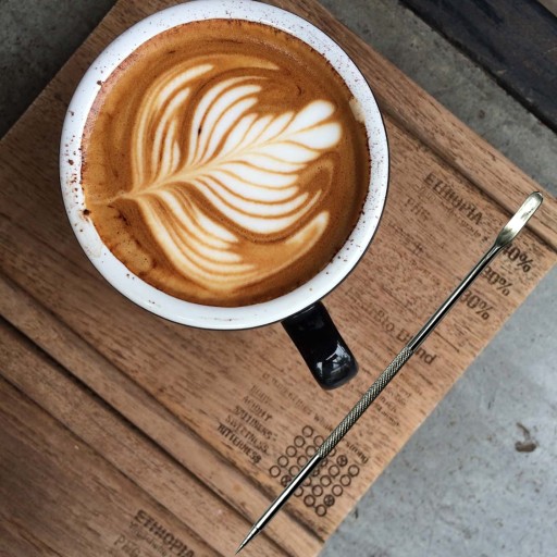 Oceľová zdobiaca ihla na latte CoffeeFixIt