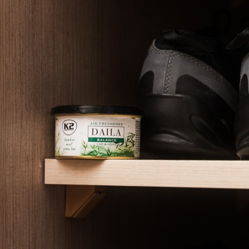 Vôňa do auta K2 DAILA RELAX v plechovke na domáce pačuli