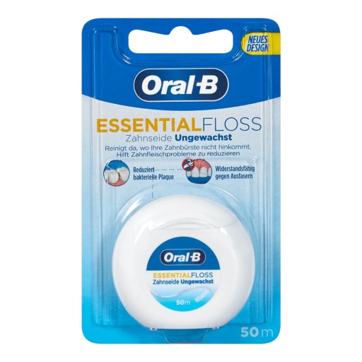 ORAL-B EssentialFloss 50m NEVOSKOVANÁ niť E782
