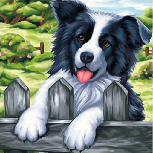 Diamantové vyšívanie DOG Diamantové maľovanie 5D PICTURE Diamantový rezací papier