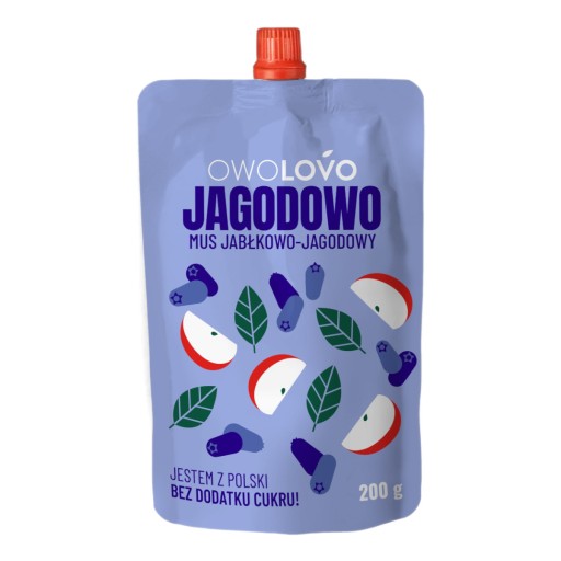 Owolovo ovocná pena Jagoda Jablkový dezert pre deti