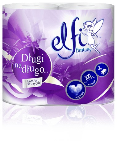 Toaletný papier Elfi Long, 4 rolky