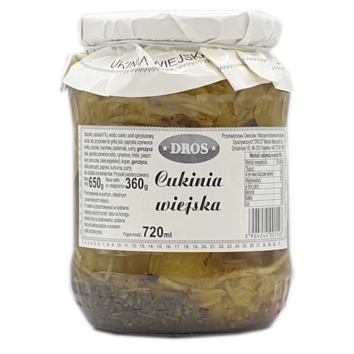 Vidiecka cuketa 720 ml / 650 g – DROS