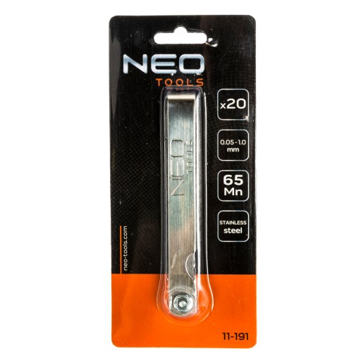 Škáromer 20 čepelí 0,05 - 1,0 mm NEO TOOLS