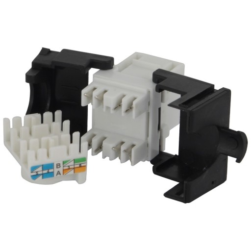 Keystone zásuvka 8p8c RJ45 Cat.6 rýchla inštalácia
