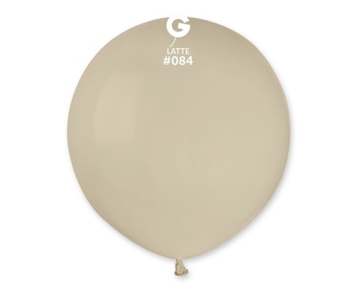 Béžovo hnedá balónová káva s mliečnym latte 48 cm