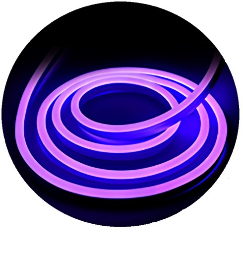 NEON Mono 12V LED pásik na meter 5/12mm FIALOVÝ