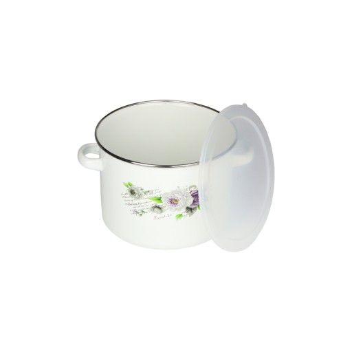 HRNEC SMALTOVANÝ 2L S POKROKOM HRNEC NA MLIEKO MINI 16CM