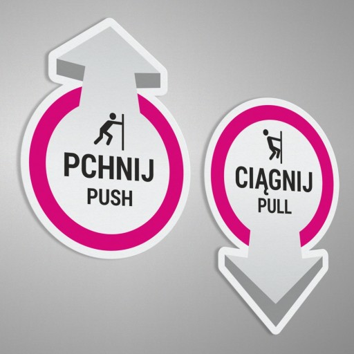 Nálepky Push Pull Push Pull