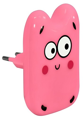 ZÁSUVNÁ NOČNÁ LAMPA PRE DETI MONSTER LED RUŽOVÁ