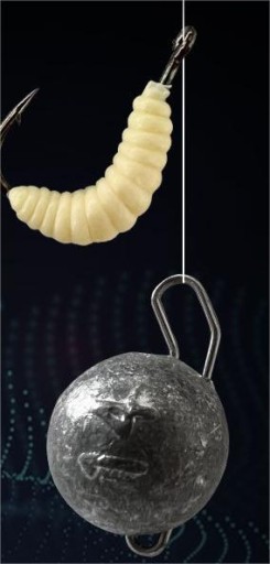 Umelé červy WHITE BAIT Návnada PINKA Mušky LARVA Set 100 ks
