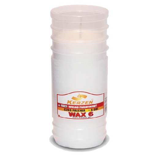 Vložka parafínovej sviečky KERZEN WAX 6 144h
