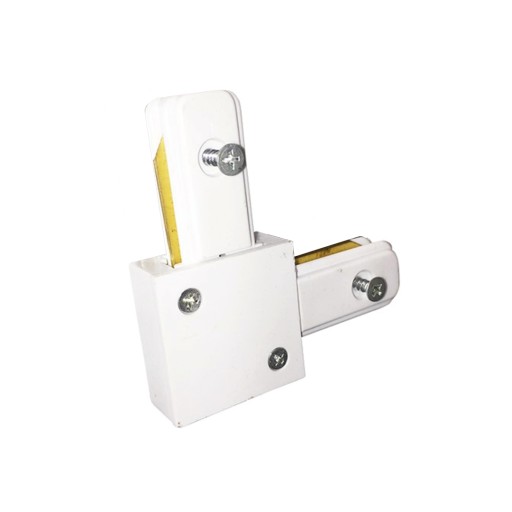 TRACK LIGHT Biely konektor lampy typu L