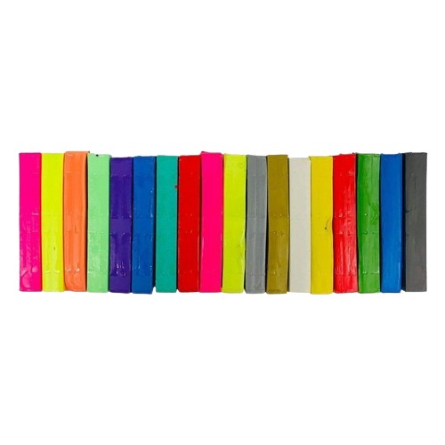 PLASTICINOVÁ ZMES GLITROVÁ 18 FAREB VEĽKÁ COLORINO 57424PTR