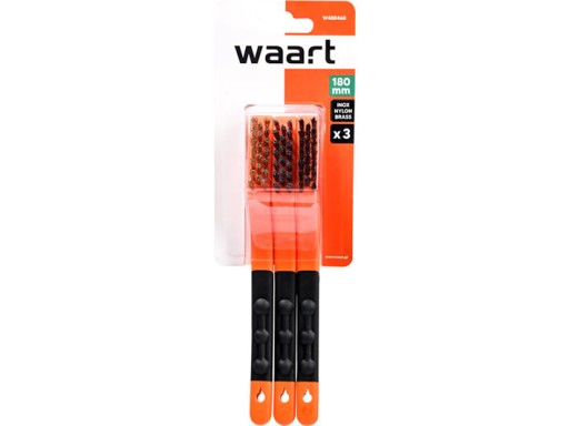 Súprava drôtených kief 180 mm, mosadz, nylon a nehrdzavejúca oceľ, 3 ks.