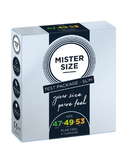 MISTER SIZE Kondómy prispôsobené na veľkosť 47mm 49mm 53mm 3ks.