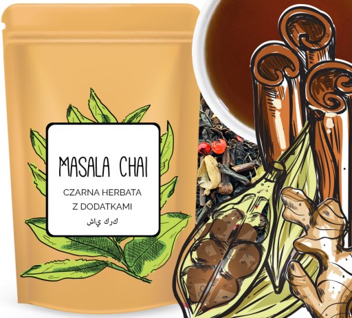 MASALA CHAI čierny čaj s korením, PIKNUTÝ