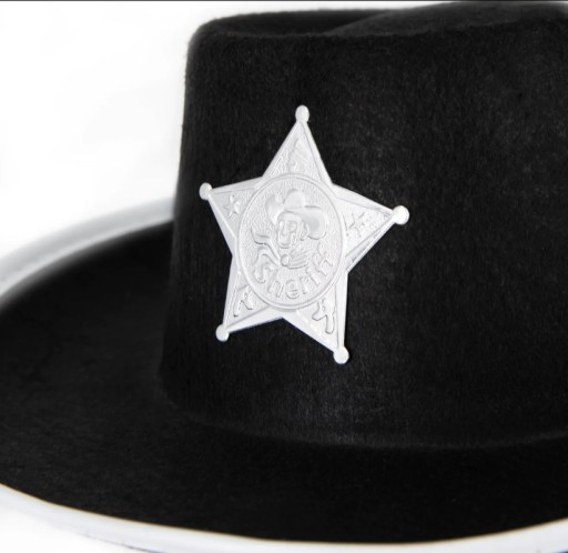 ŠERIFOV KLOBÚK ŠERIFSKÉ ŠATY SILVER STAR KARNEVAL HALLOWEEN