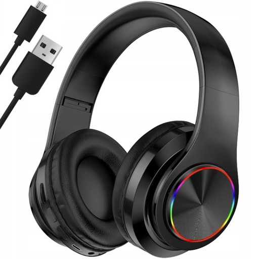 BEZDRÔTOVÉ SLÚCHADLÁ BLUETOOTH 5.0 MIKROFÓN RGB OSVETLENIE
