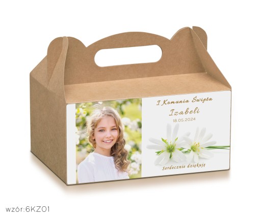 Remeselné krabičky na tortu s fotkou dieťaťa + personalizácia