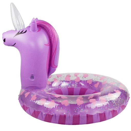 NAFUKOVACIE KOLESO NA PLÁVANIE PONY RUŽOVÝ Prsteň
