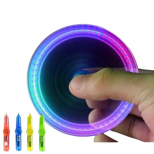 Fidget spinner Pop it svietiace trikové LED herné pero