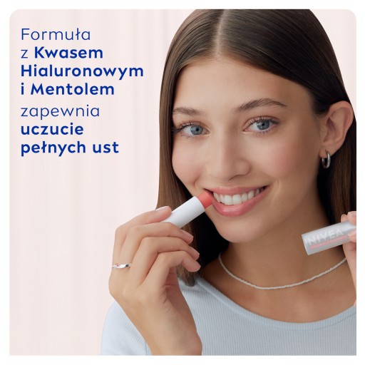 NIVEA Hyaluron Moisture Plus Sheer Rose Balzam na pery 4,8 g