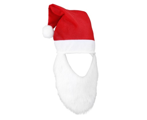 Čiapka Kostým Santa Claus s bradou Santa Claus Christmas Star Christmas