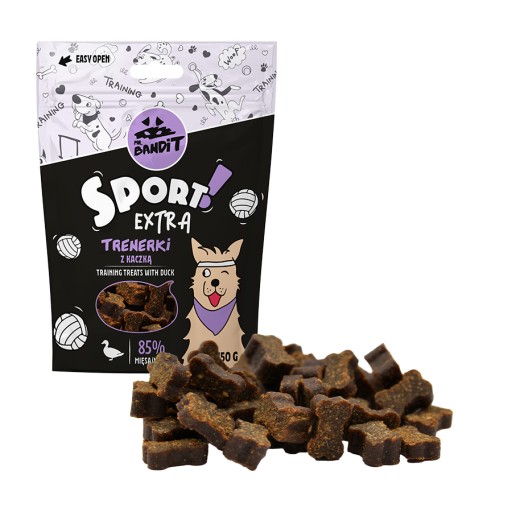 Pán. Bandit SPORT EXTRA Trenažéry s kačicou 150g/ Tréningové maškrty s kačicou 1