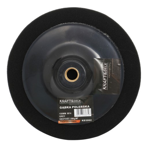 VLNIVÁ LEŠTIACA HUBKA 150MM ZÁVIT M14, ČIERNA