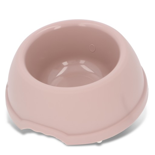 Plastová miska pre psov S, 0,38L, béžová, priem 17 cm,
