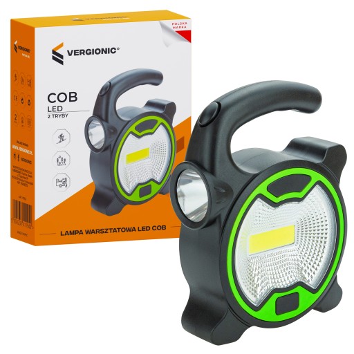 DIELENSKÁ LAMPA COB LED SVATKA 3W+1W GARÁŽ HĽADANIE 3xAA BATÉRIE