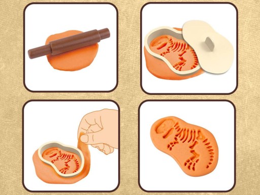 Plastová pasta z dinosaurov hracie cesto ZA4778