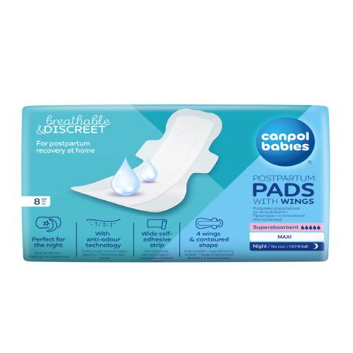 CANPOL BABIES Pôrodné hygienické vložky 8 ks.