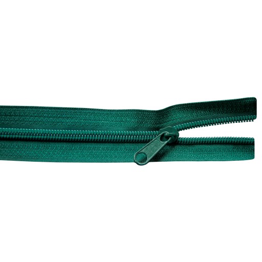 Páska na zips 5mm BOTTLE GREEN + 2 zipsy 1m
