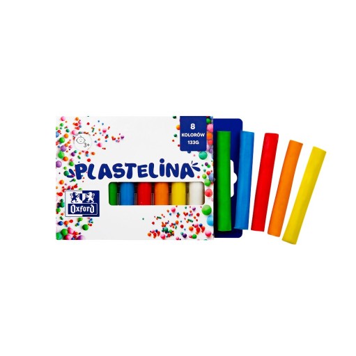 Oxford školská plastelína, 8 farieb