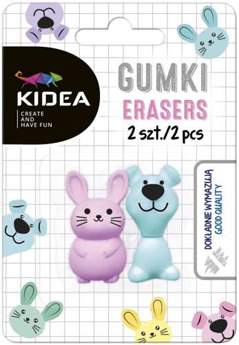 Gumy BUNNY DOG ANIMALS 2 KUS KIDEA