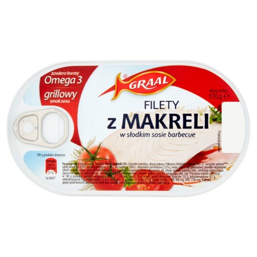GRAAL Filety z makrely v sladkej barbecue omáčke 170 g