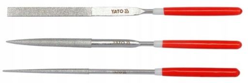 Diamantové ihlové pilníky 3x140x50mm Yato YT-6143