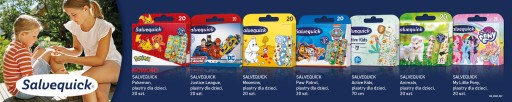 SALVEQUICK PAW PATROL náplasti pre deti VODEODOLNÉ priedušné 20 ks.