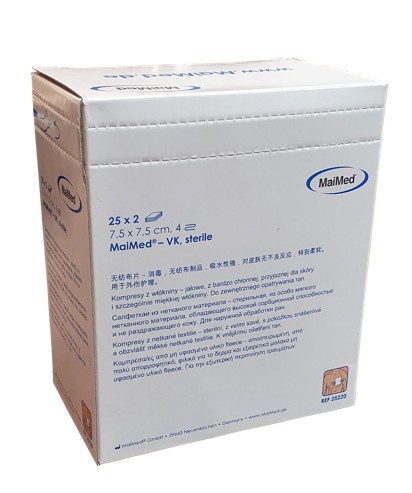 NETKANÉ KOMPRESY STERILNÉ MERAČE 7,5cmx7,5cm