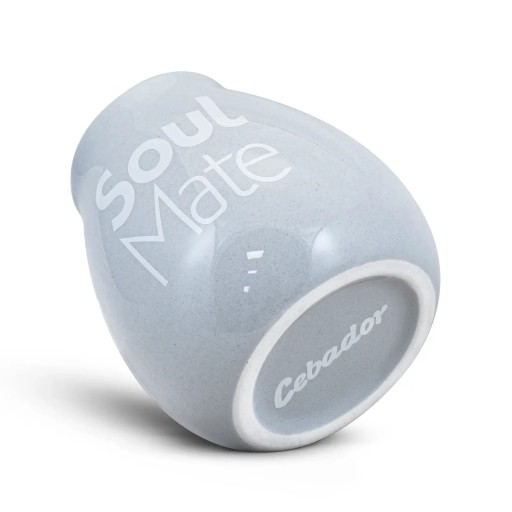 Keramická sivá tekvica s logom Soul Mate 350 ml