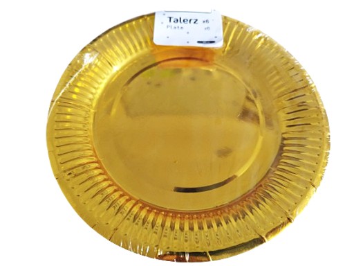 Jednorazové taniere zlaté narodeniny malé 18 cm