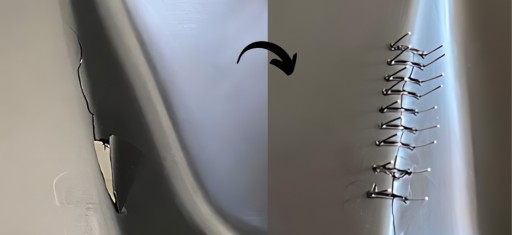 SVORKY NA ZVÁRAČKY PLASTOV PRE ZVÁRAČA PLASTOV VEĽKÁ SADA 500 KS 0,8MM VLNA