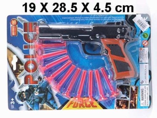 POLICAJT SET GUN 10 šípok 24p